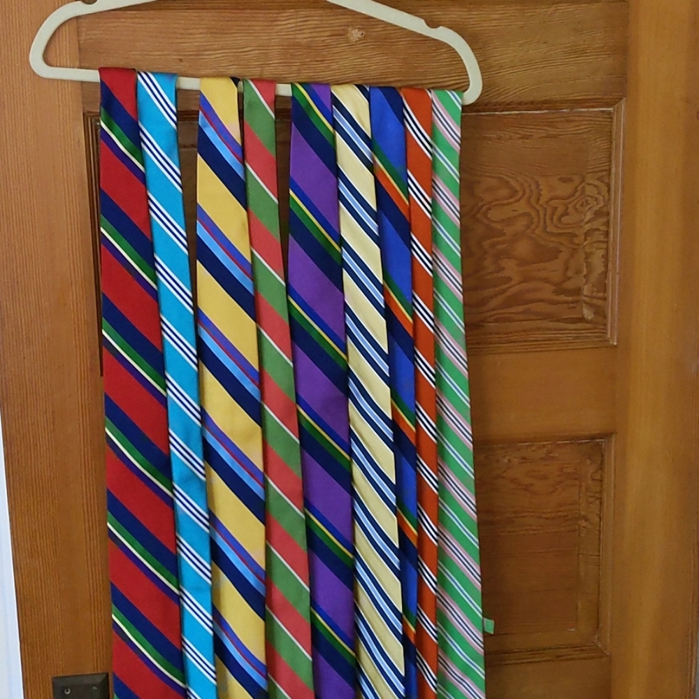 Colorful men's ties